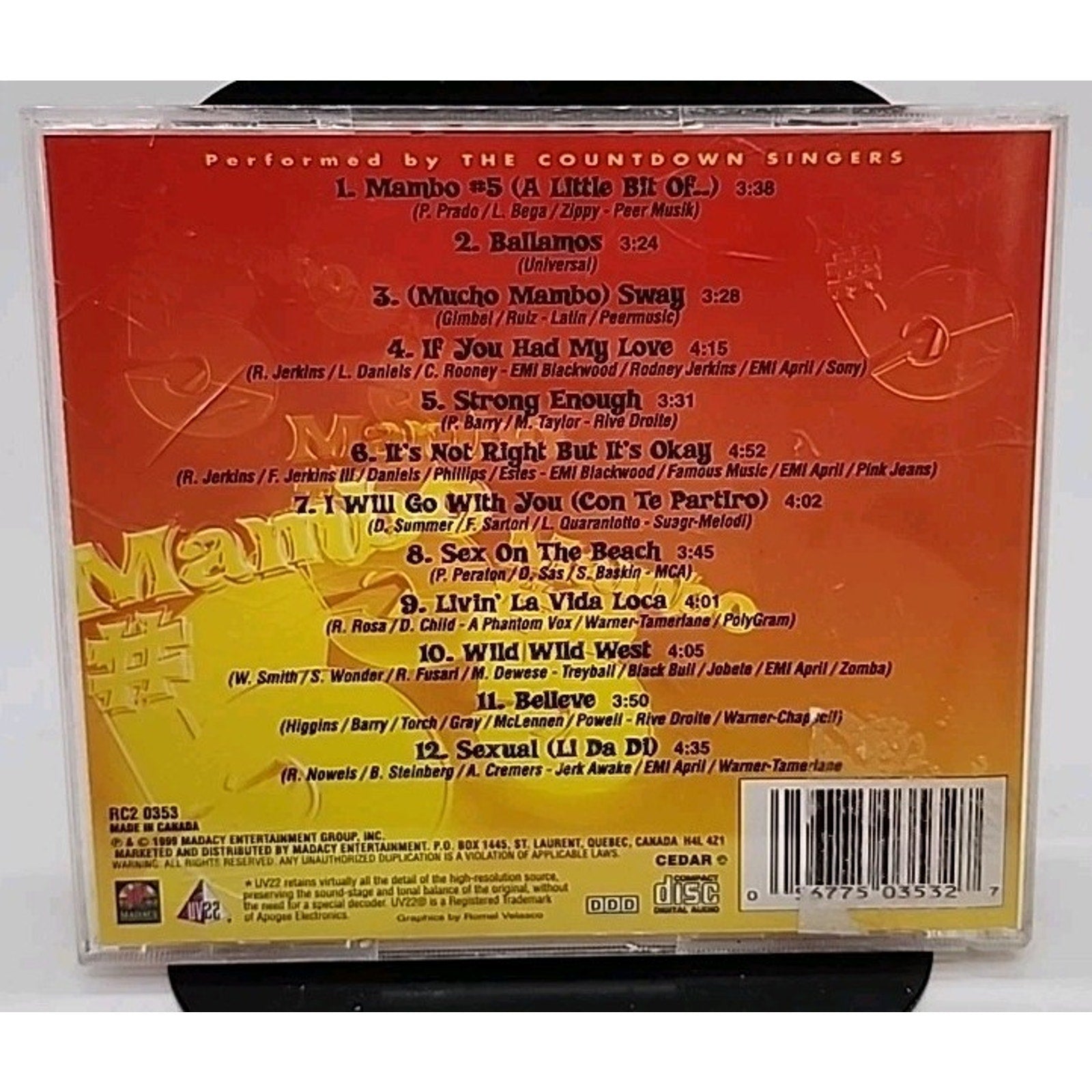 Mambo No. 5 by The Countdown Singers (CD, 1999)