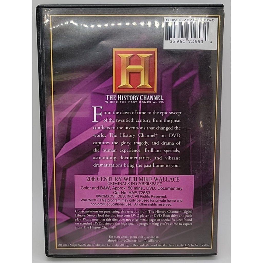 The History Channel 20th Century Mike Wallace Criminals In Cyberspace DVD