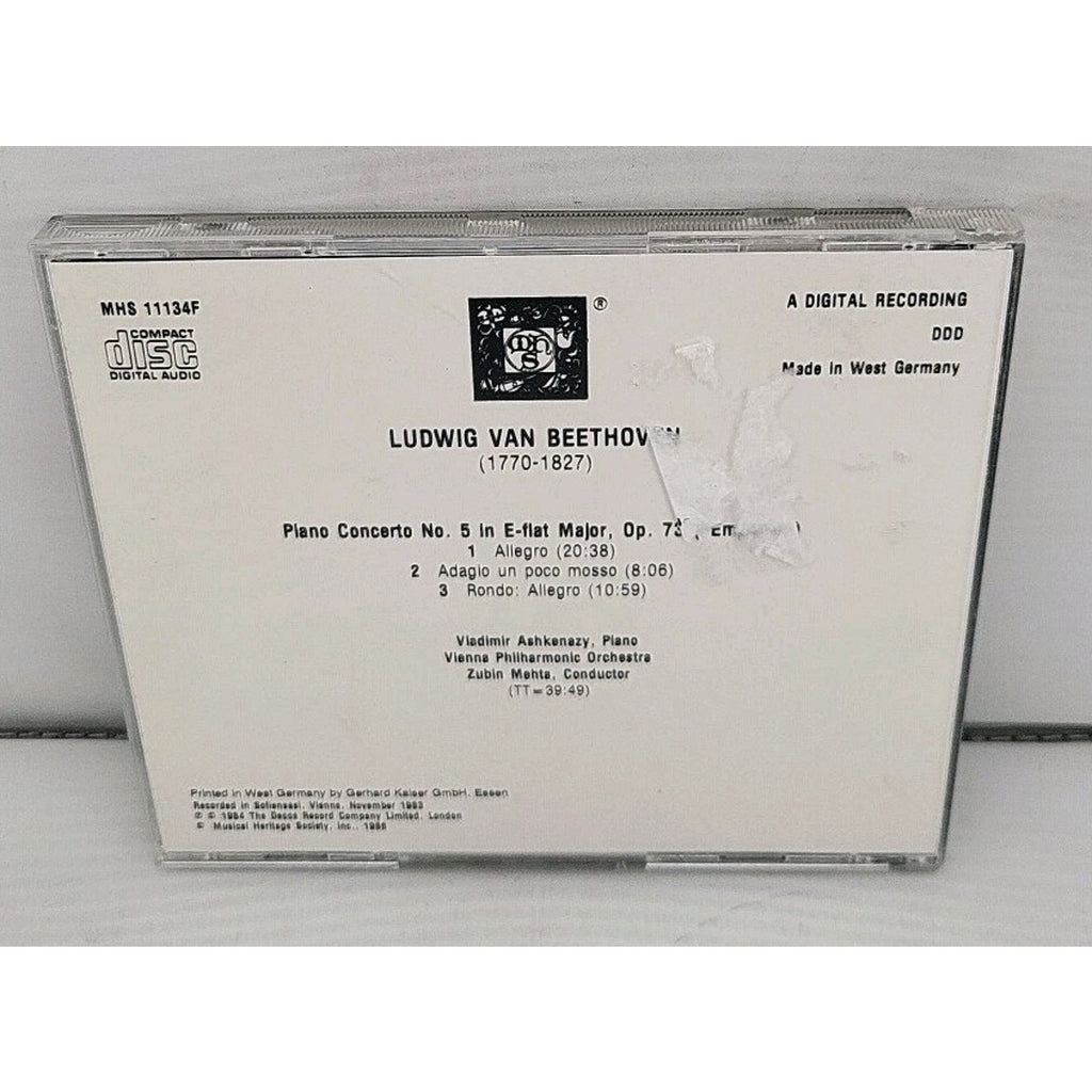 Ludwig Van Beethoven - Piano Concerto No. 5 "Emperor" CD