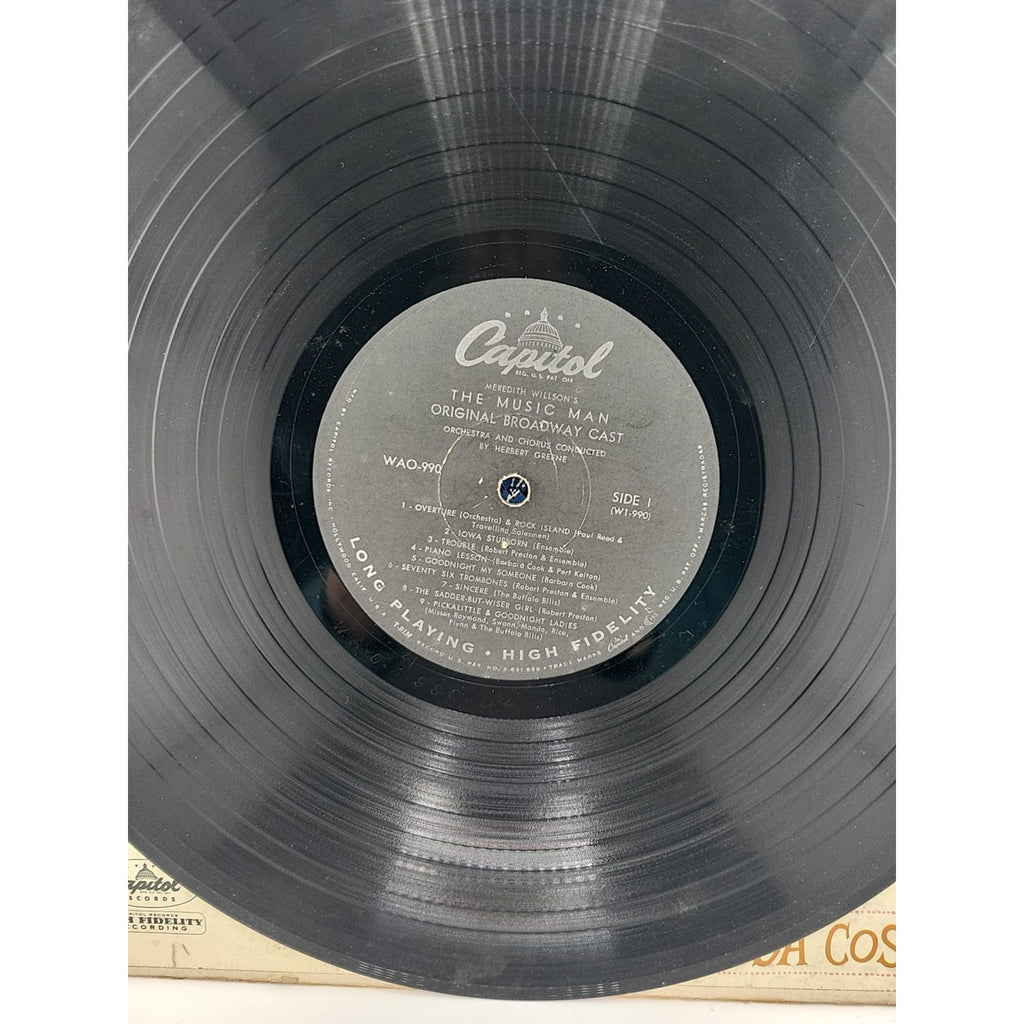 The Music Man-Original Broadway Cast Robert Preston/Meredith Willson - SWAO 0990