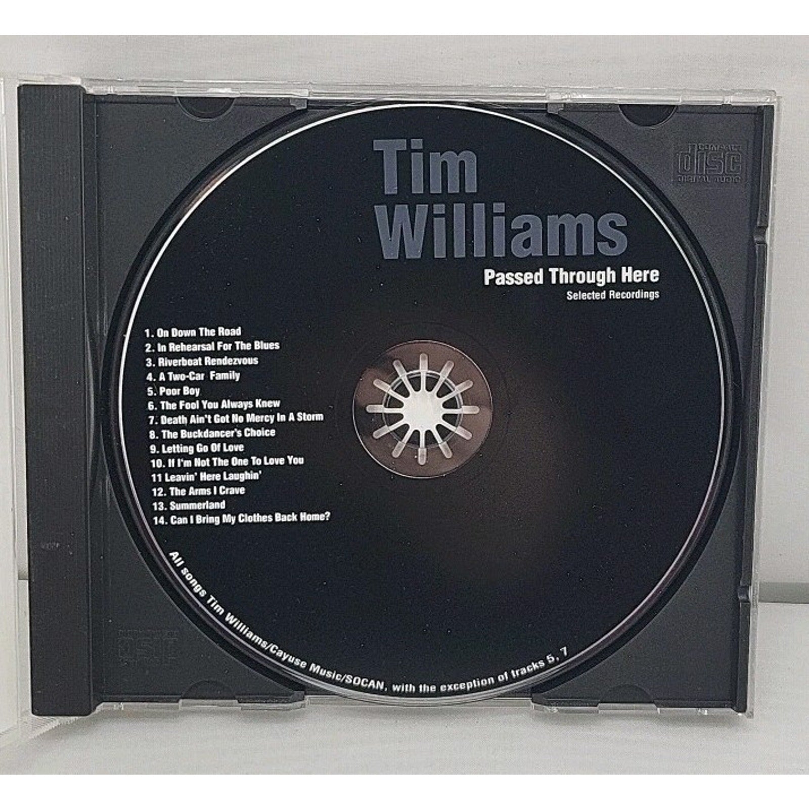 Tim Williams Passed Through Here (CD)