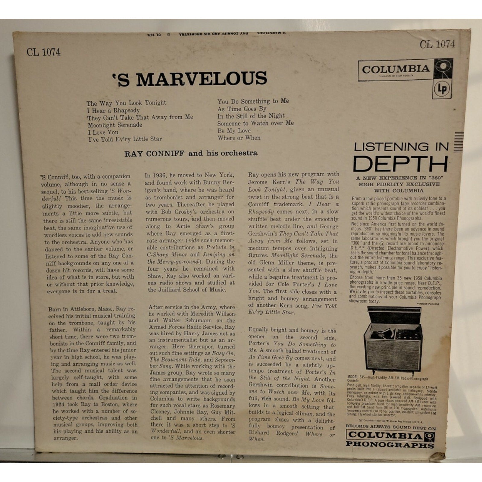 Ray Conniff And His Orchestra* – 'S Marvelous (Vinyl)