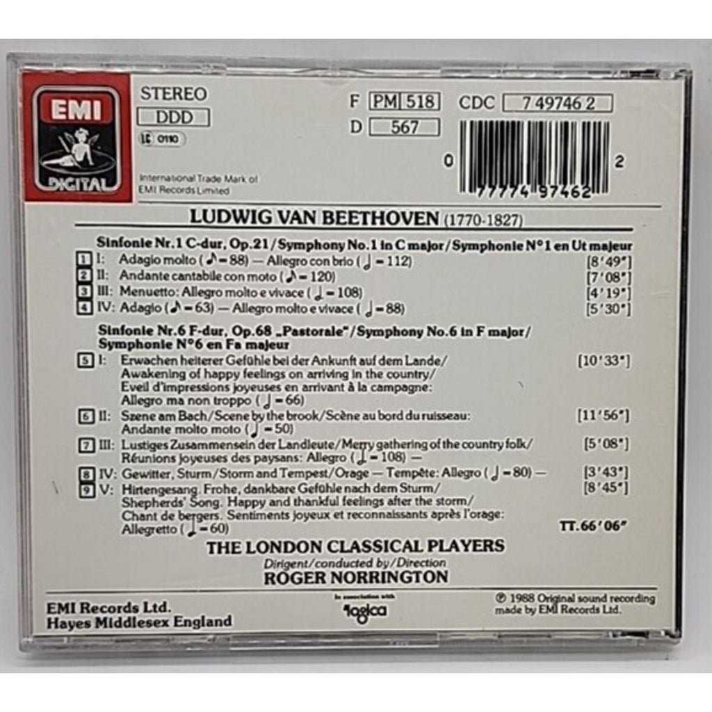 Beethoven: Symphony No 1 & 6; by Beethoven: Symphony No 1 & 6; (CD, 2009)