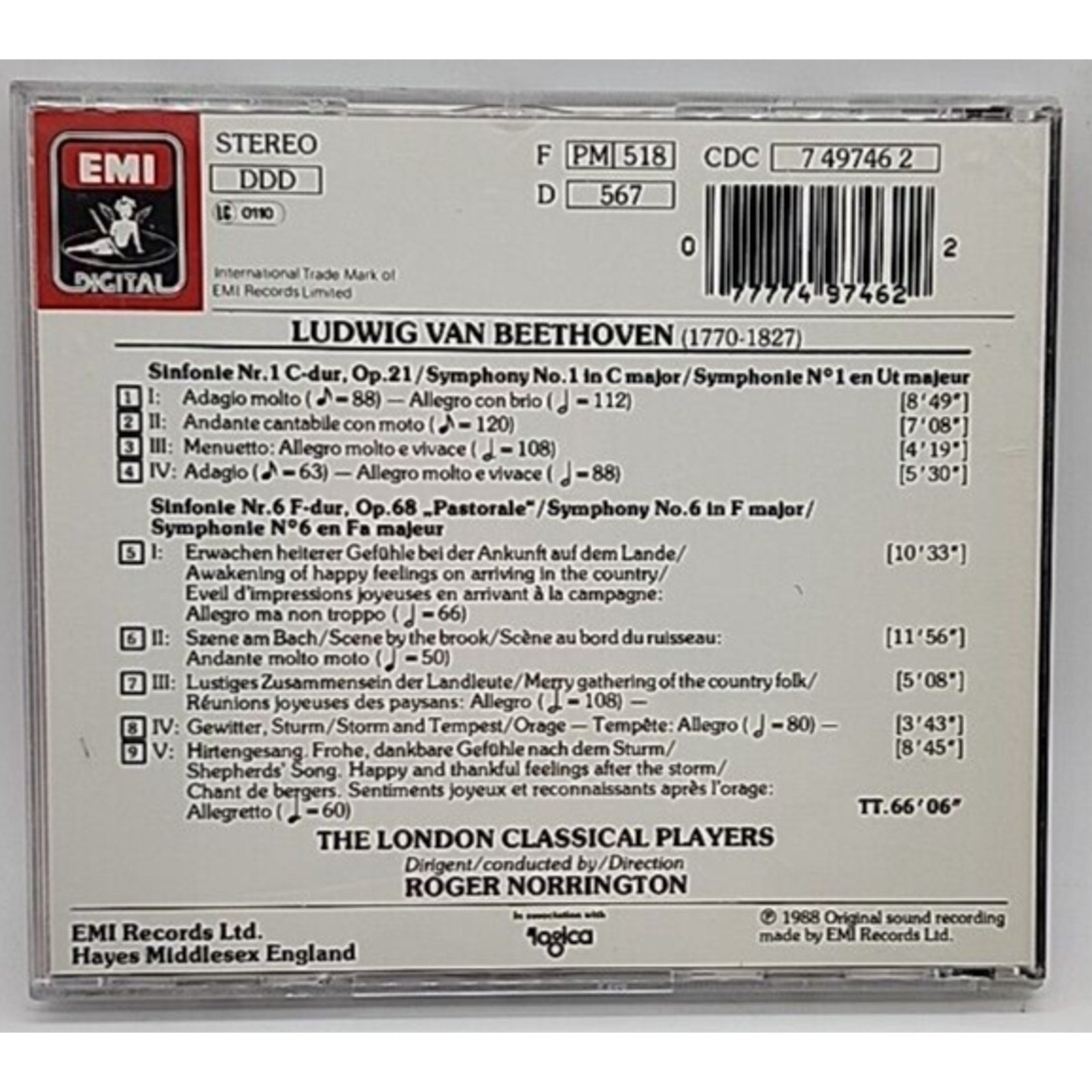 Beethoven: Symphony No 1 & 6; by Beethoven: Symphony No 1 & 6; (CD, 2009)