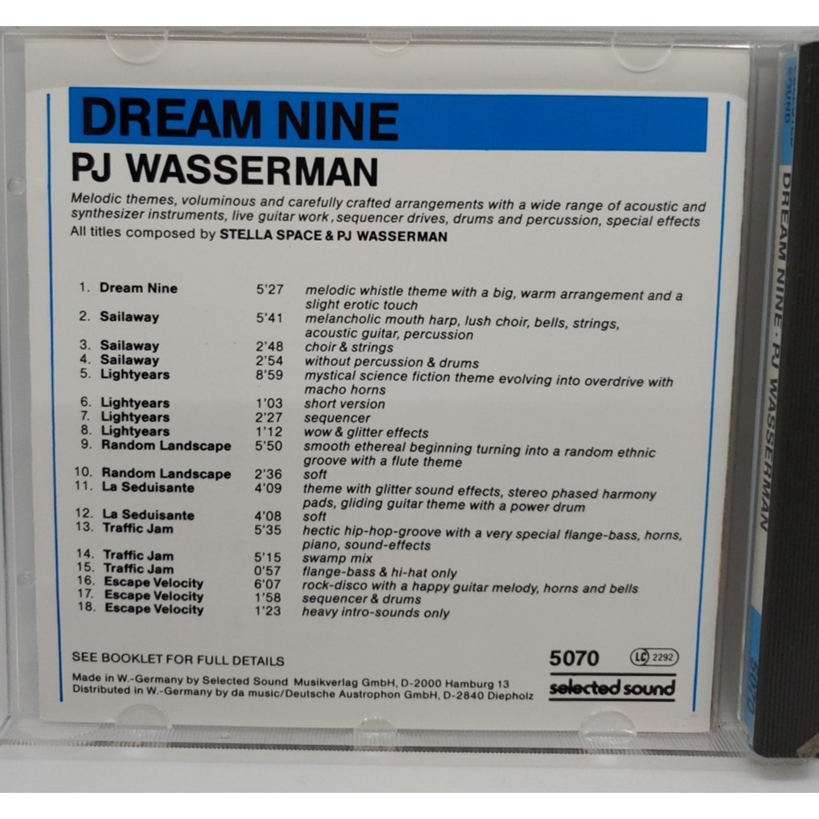 Dream Nine PJ Wasserman (CD)