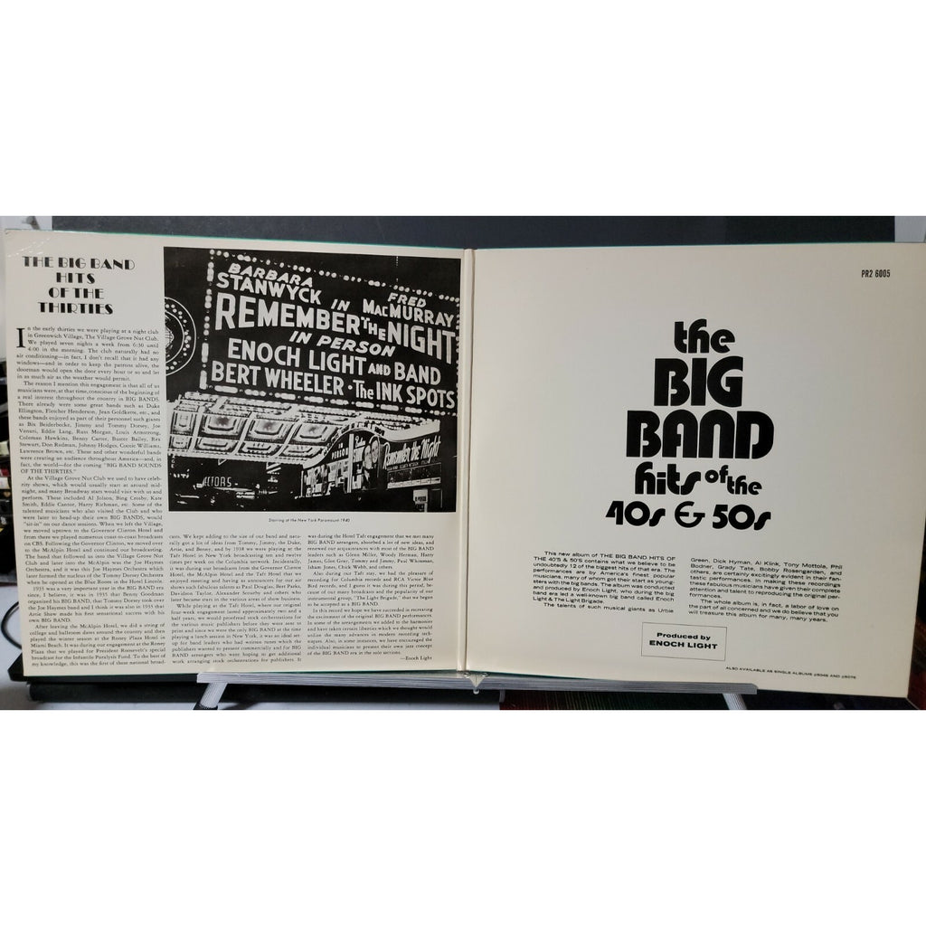 Enoch Light & The Light Brigade* – Plays The Big Band Hits Of The 30's, 40's, 50