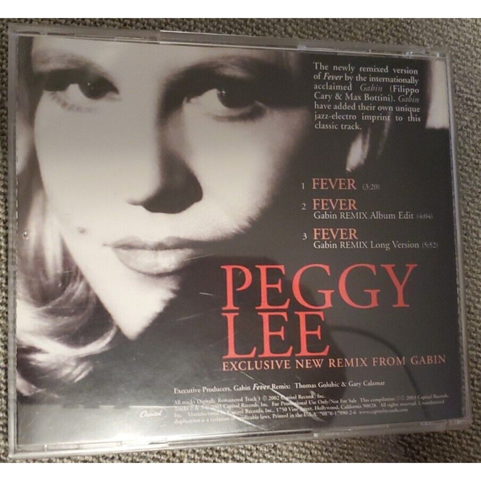 Peggy Lee - Fever - Gabin Remix + Album Version (CD)
