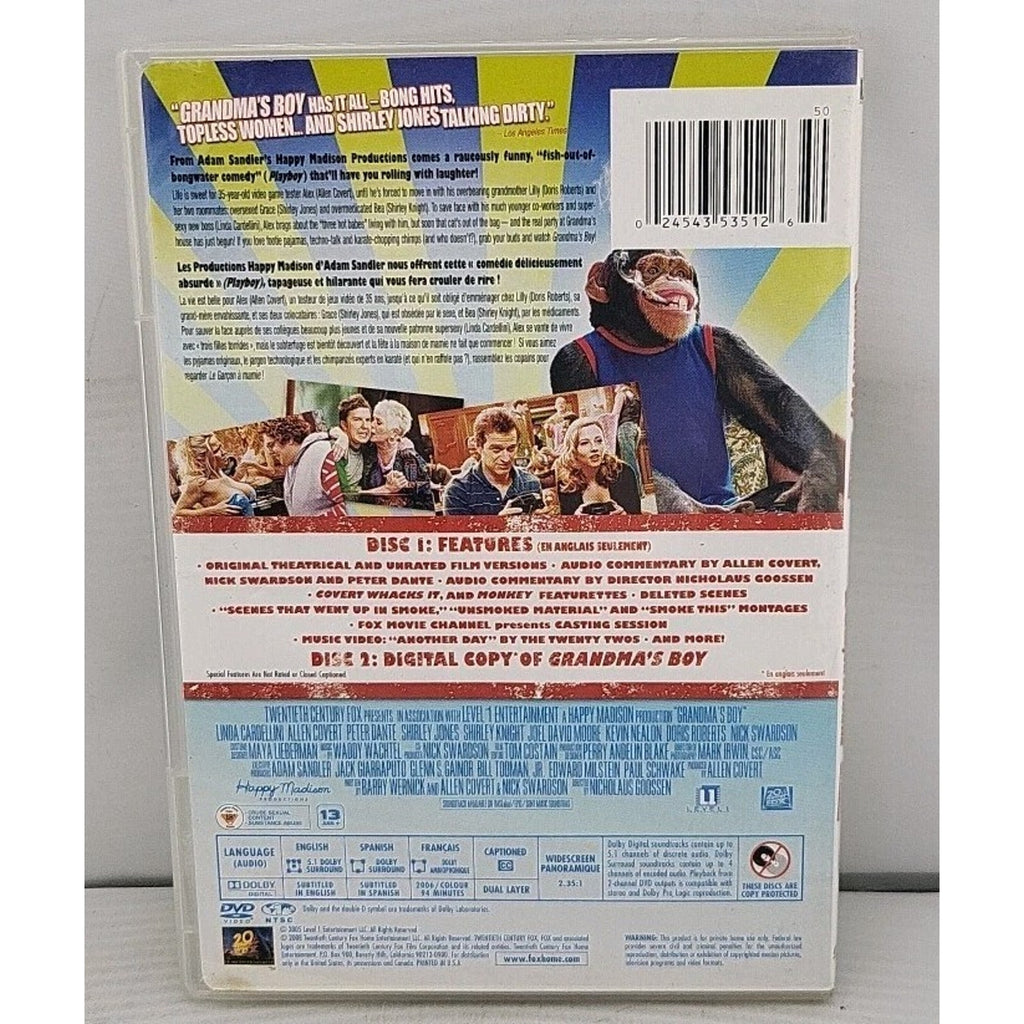 Grandmas Boy (DVD, 2008, Disc 2 Only