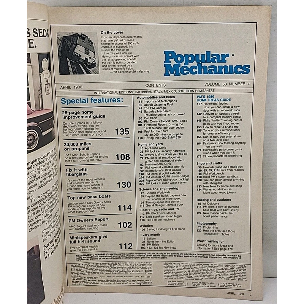 Popular Mechanics Magazine - April 1980 - Volume 53 Number 4