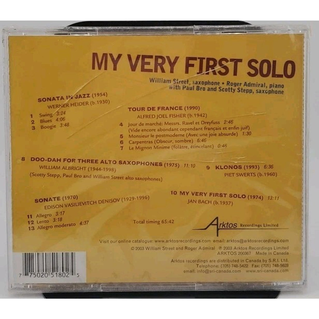 My Very First Solo - Street And Admiral CD *Brand New*