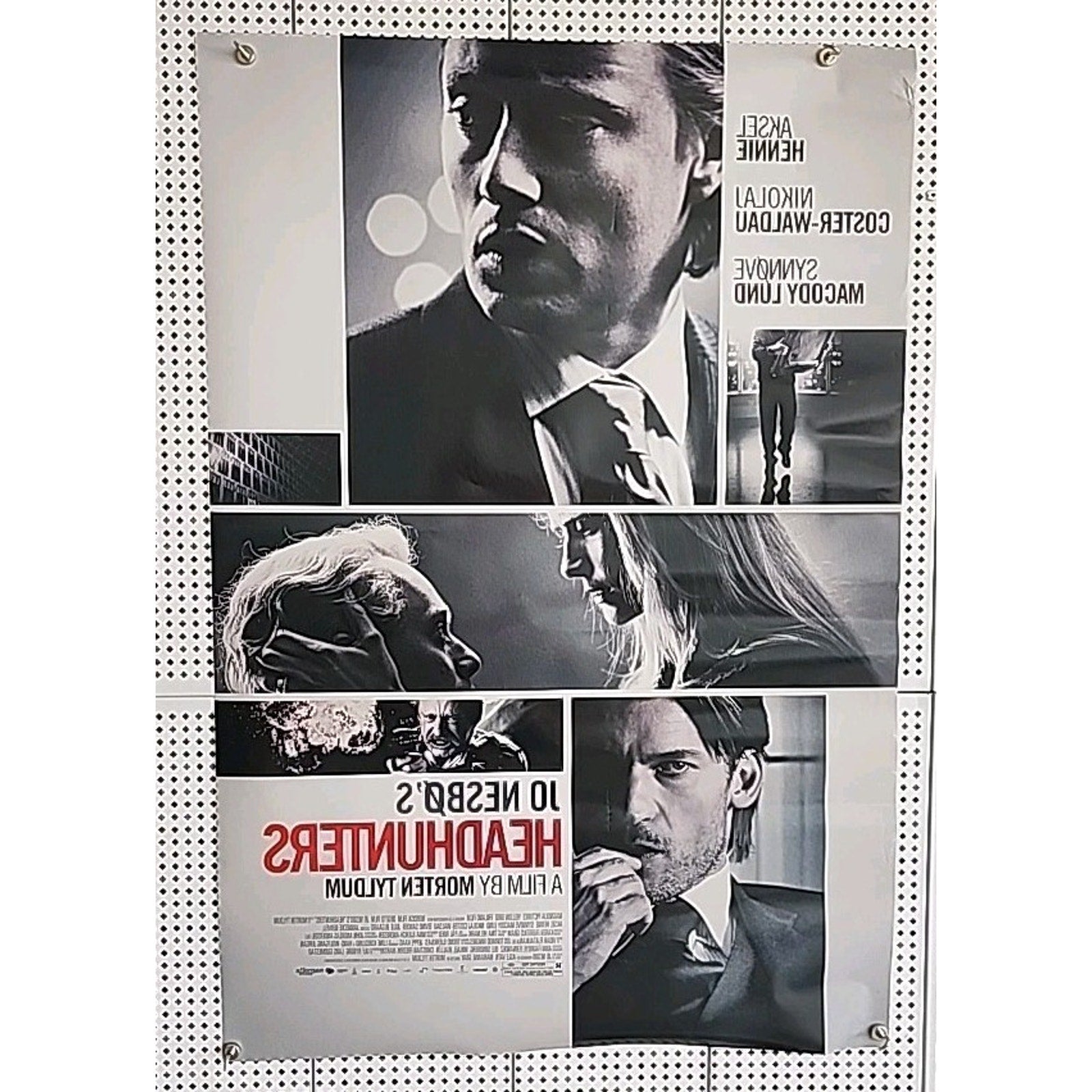 Headhunters Movie Poster Jo Nesbo Morten Tyldium Original DS One Sheet 2011