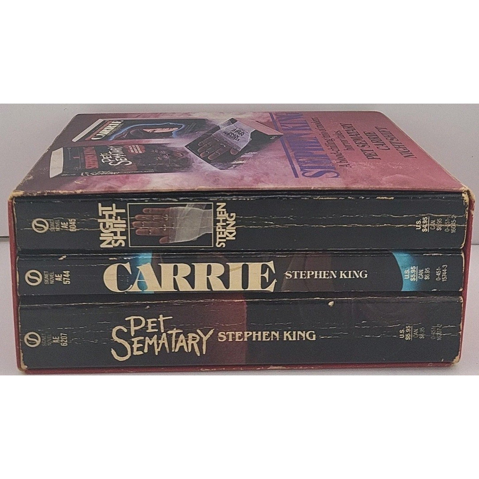 Pet Sematary, Carrie, And Night Shift By Stephen King Box Set