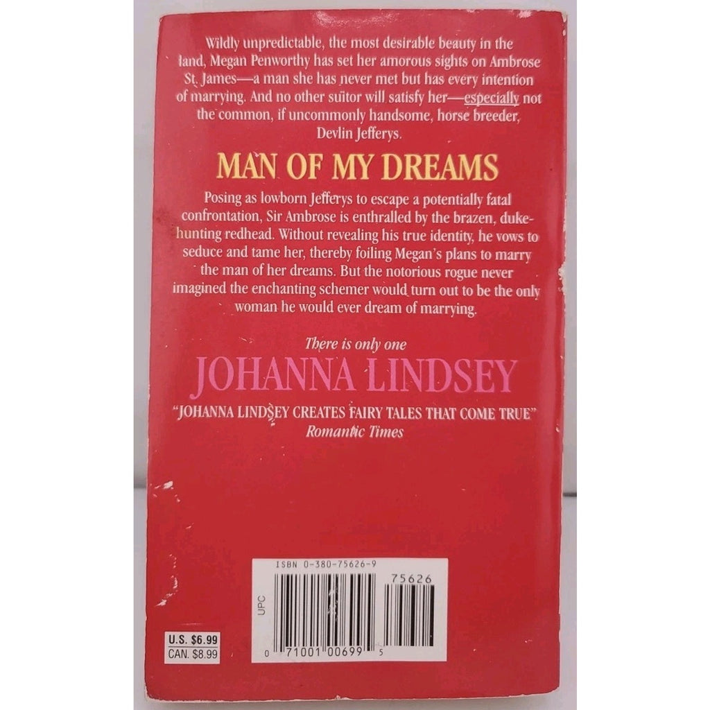 Man of My Dreams by Johanna Lindsey 1992 Paperback