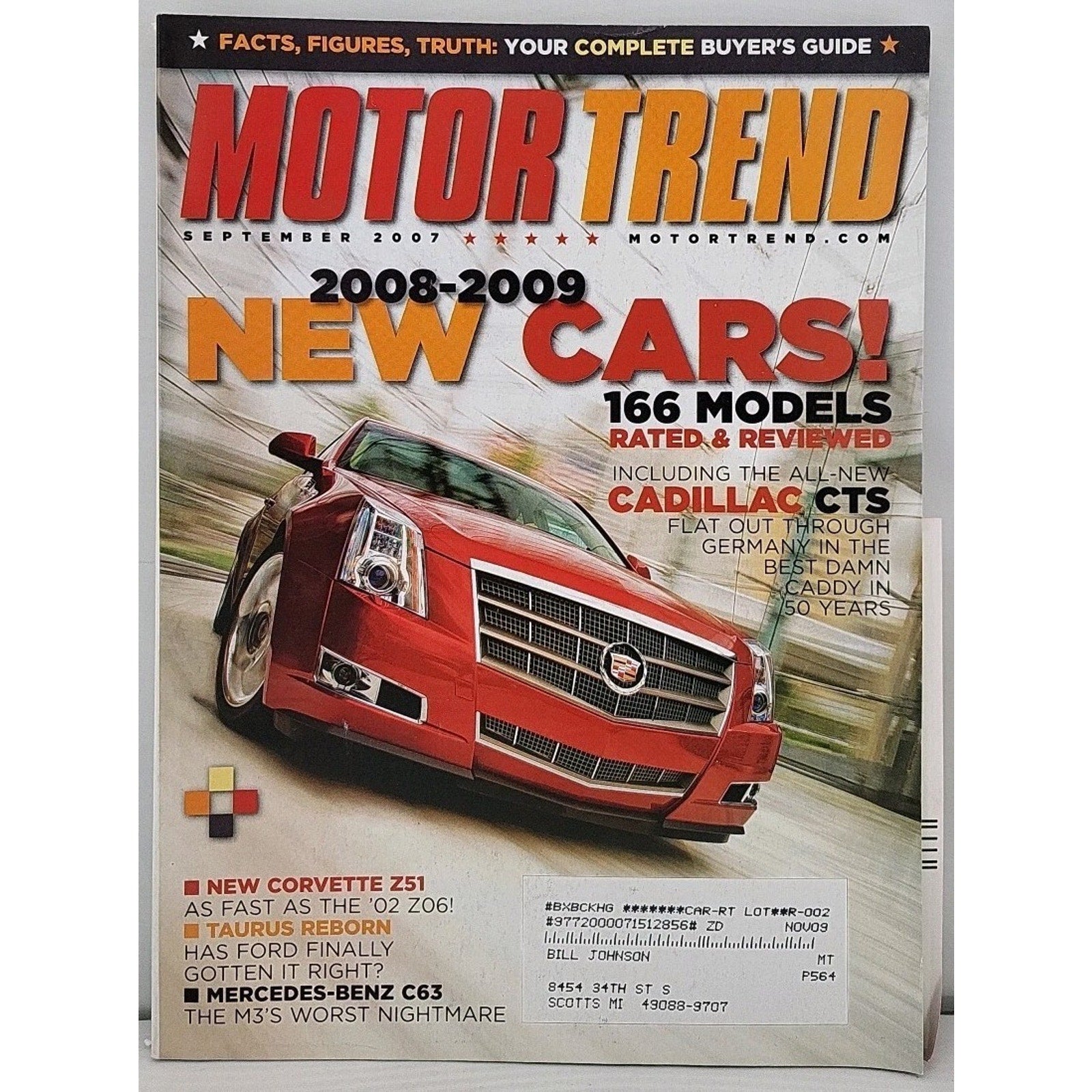 Motor Trend Magazine September 2007