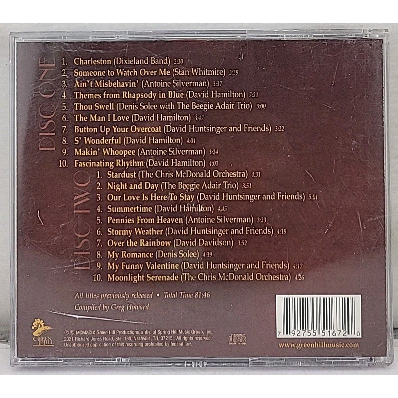 Songs of the Century, Vol 2: 1920-1939 - Audio CD