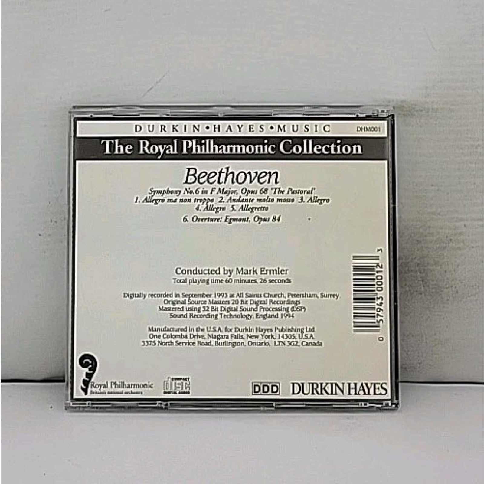 Royal Philharmonic Beethoven Symphony No.6 Pastoral Egmont Op.84 CD