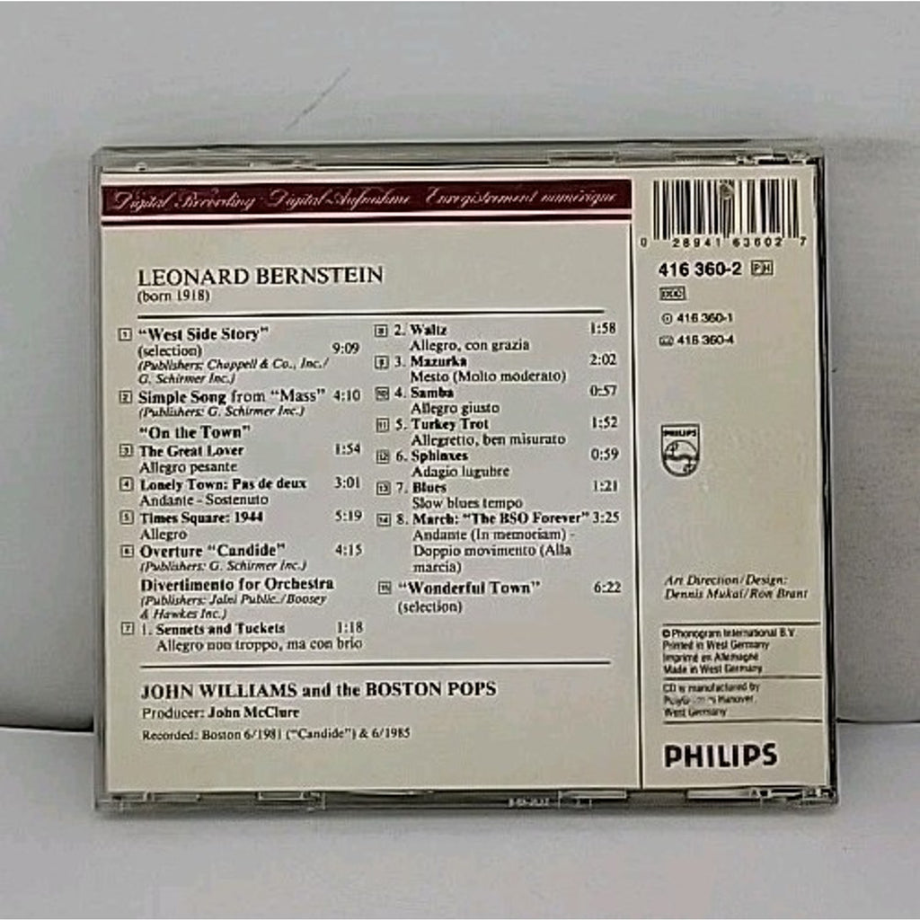 Bernstein by Boston by Boston Pops; Williams, John T. (CD, 2008)