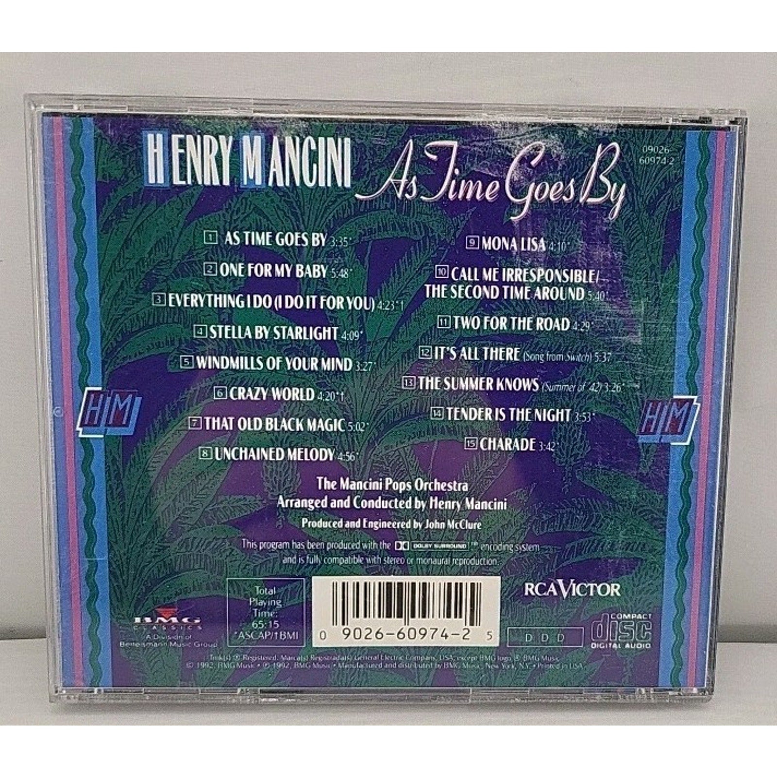 As Time Goes by / Classic Movie Love Songs by Mancini, Henry (CD, 2007)