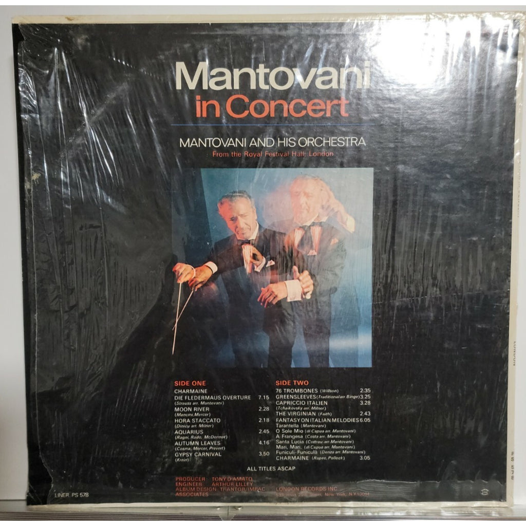 Mantovani And His Orchestra – Mantovani In Concert (Vinyl)
