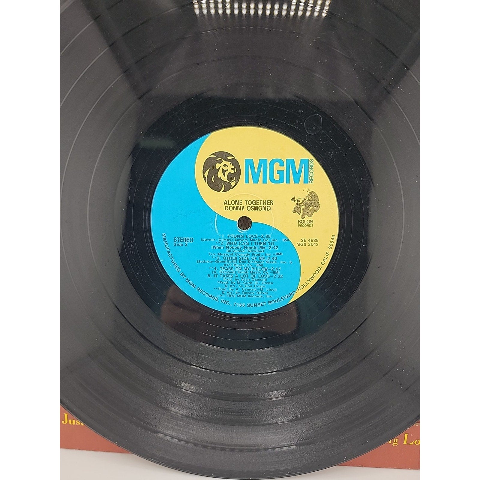 Donny Osmond – Alone Together (1973 MGM Records) Original 12" Vinyl LP