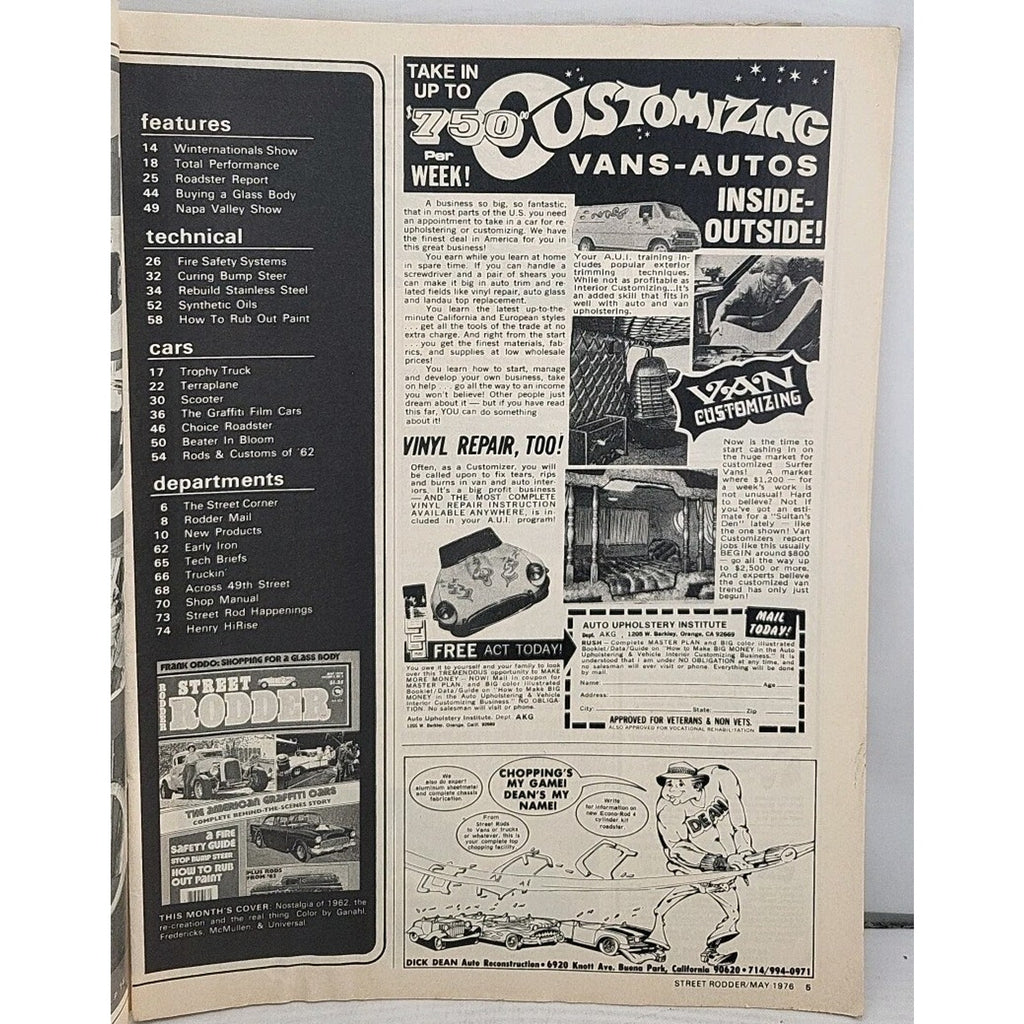 Street Rodder Magazine - May 1976 - Volume 5 No. 5 *Acceptable*
