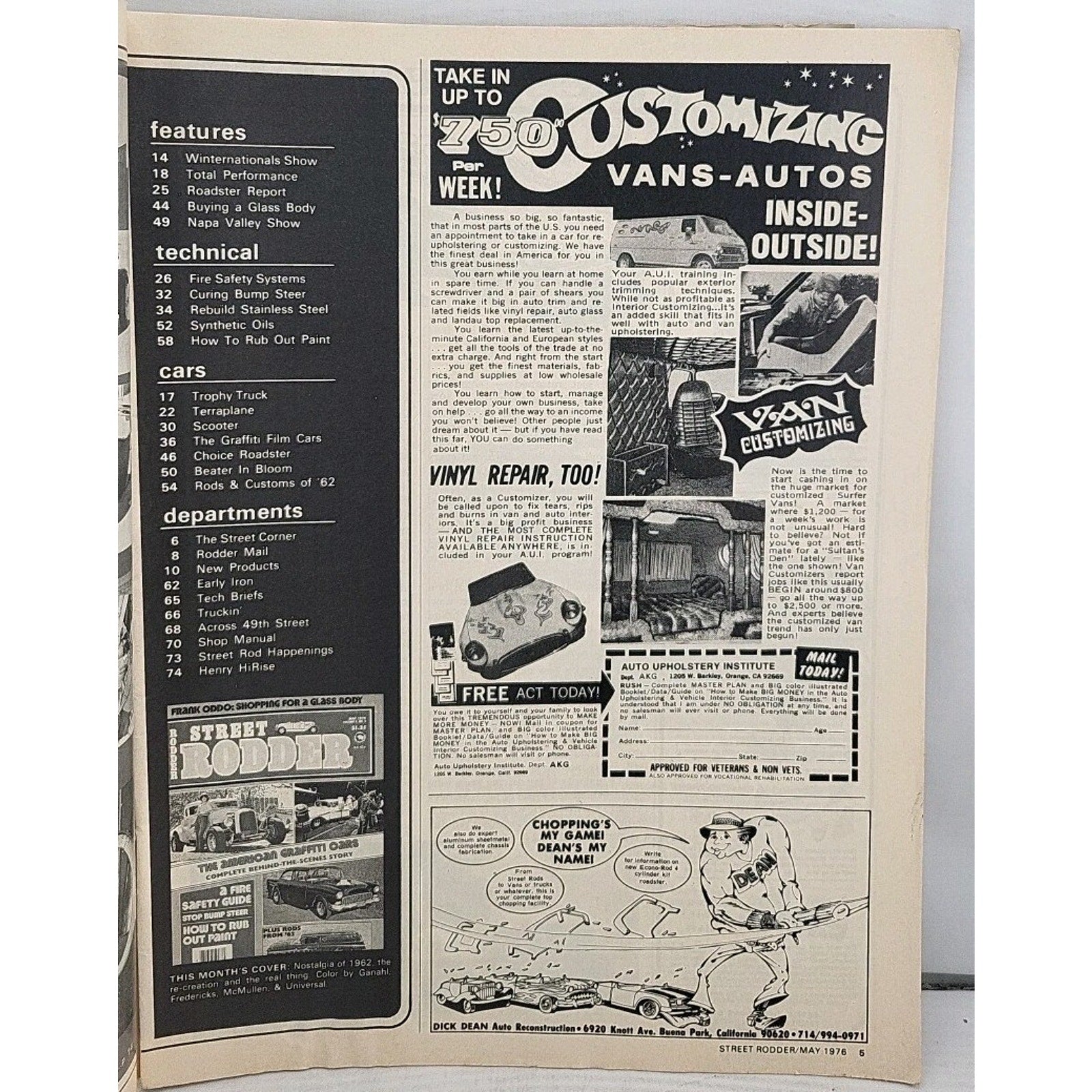 Street Rodder Magazine - May 1976 - Volume 5 No. 5 *Acceptable*