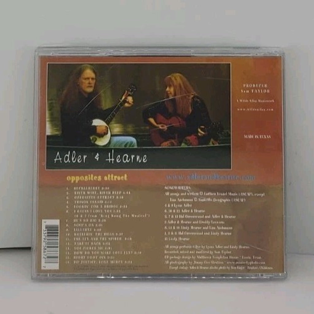 Opposites Attract by Adler & Hearne (CD, Jun-2005, Spring Hollow Records)