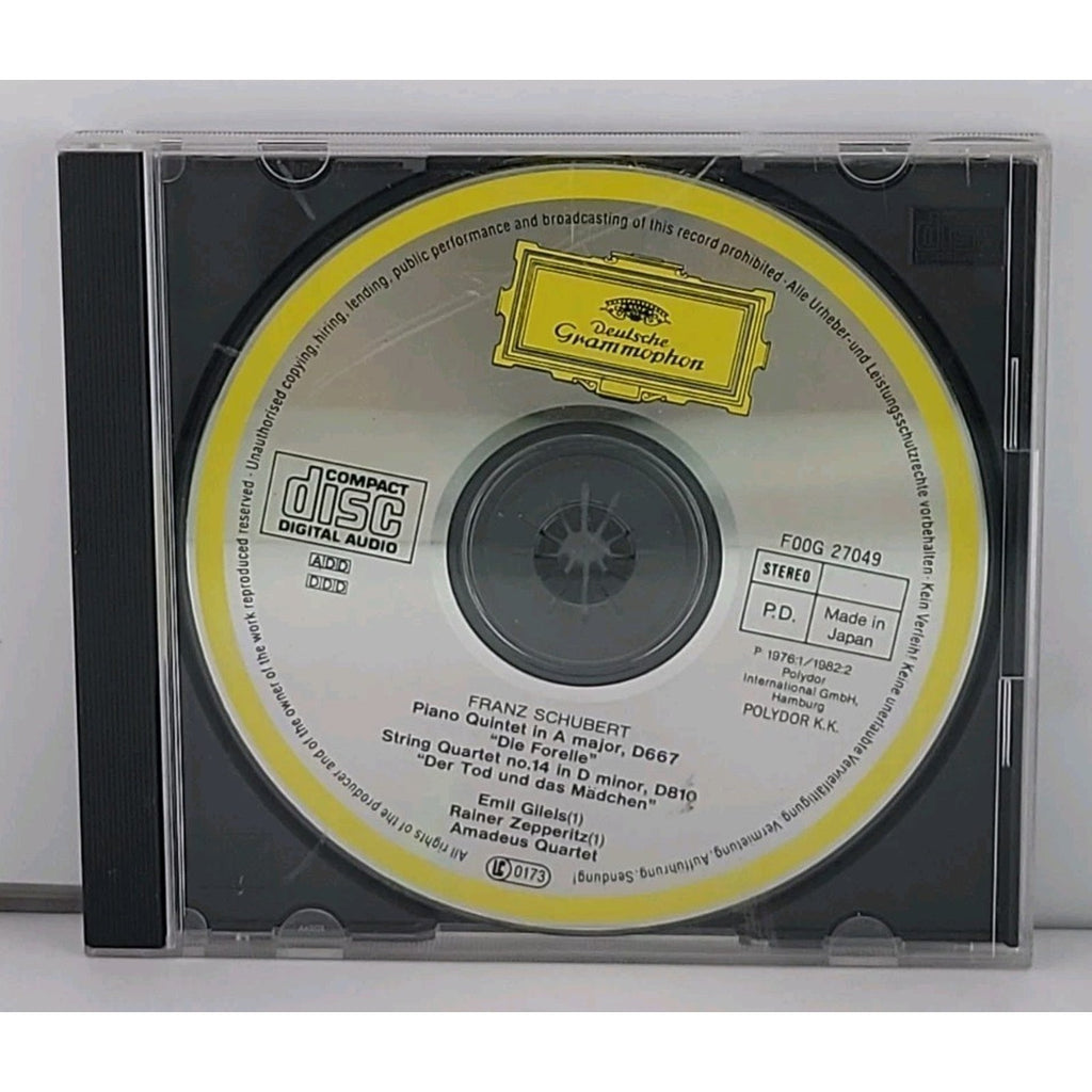 Schubert Piano Quintet In A Major String Quartet No 14 In D Minor CD *Disc Only*