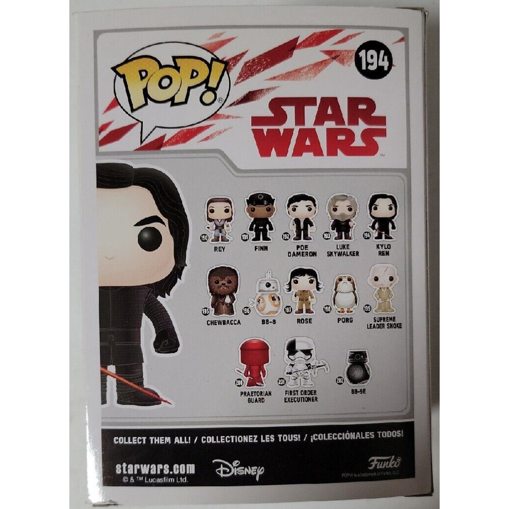 Star Wars Kylo Ren Unmasked Pop! Vinyl Figure #194 Funko