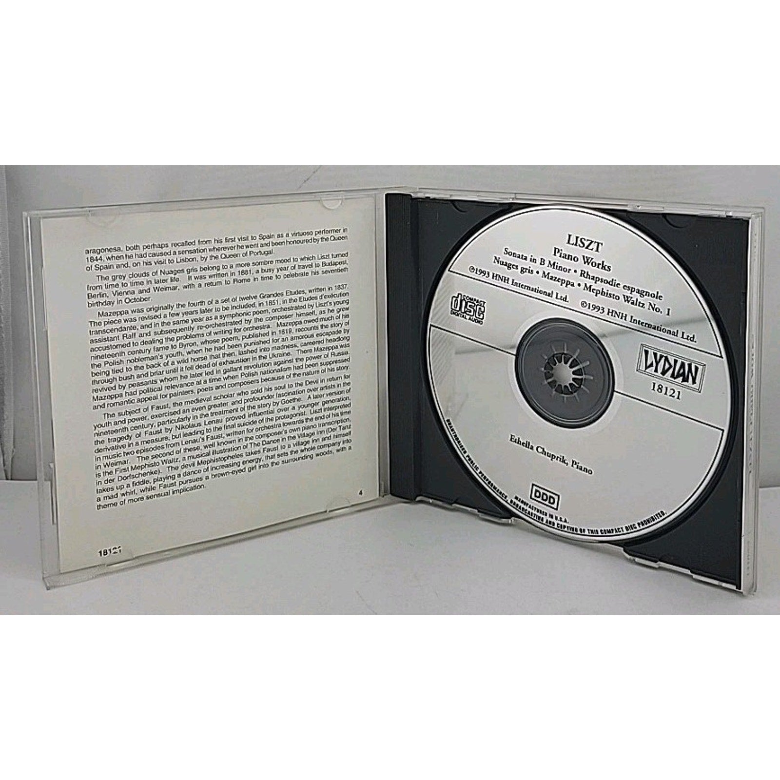 Piano Works [CD] Liszt