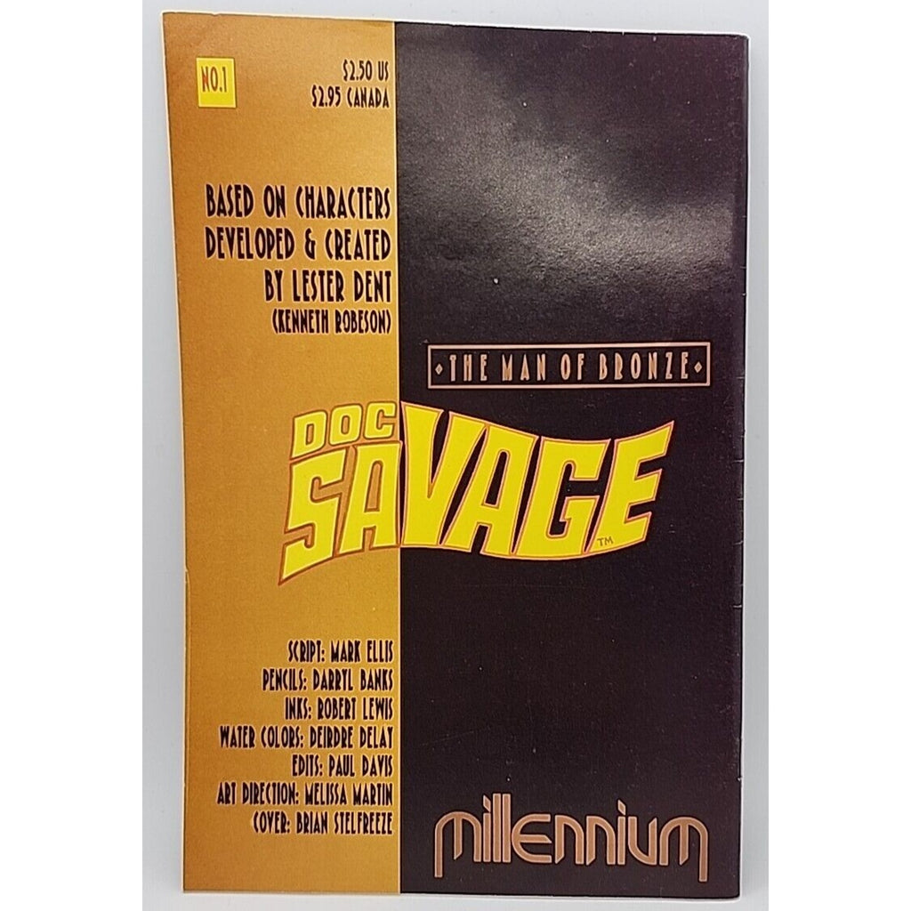 Doc Savage The Man of Bronze #1 Comic 1991 - Millennium Comics