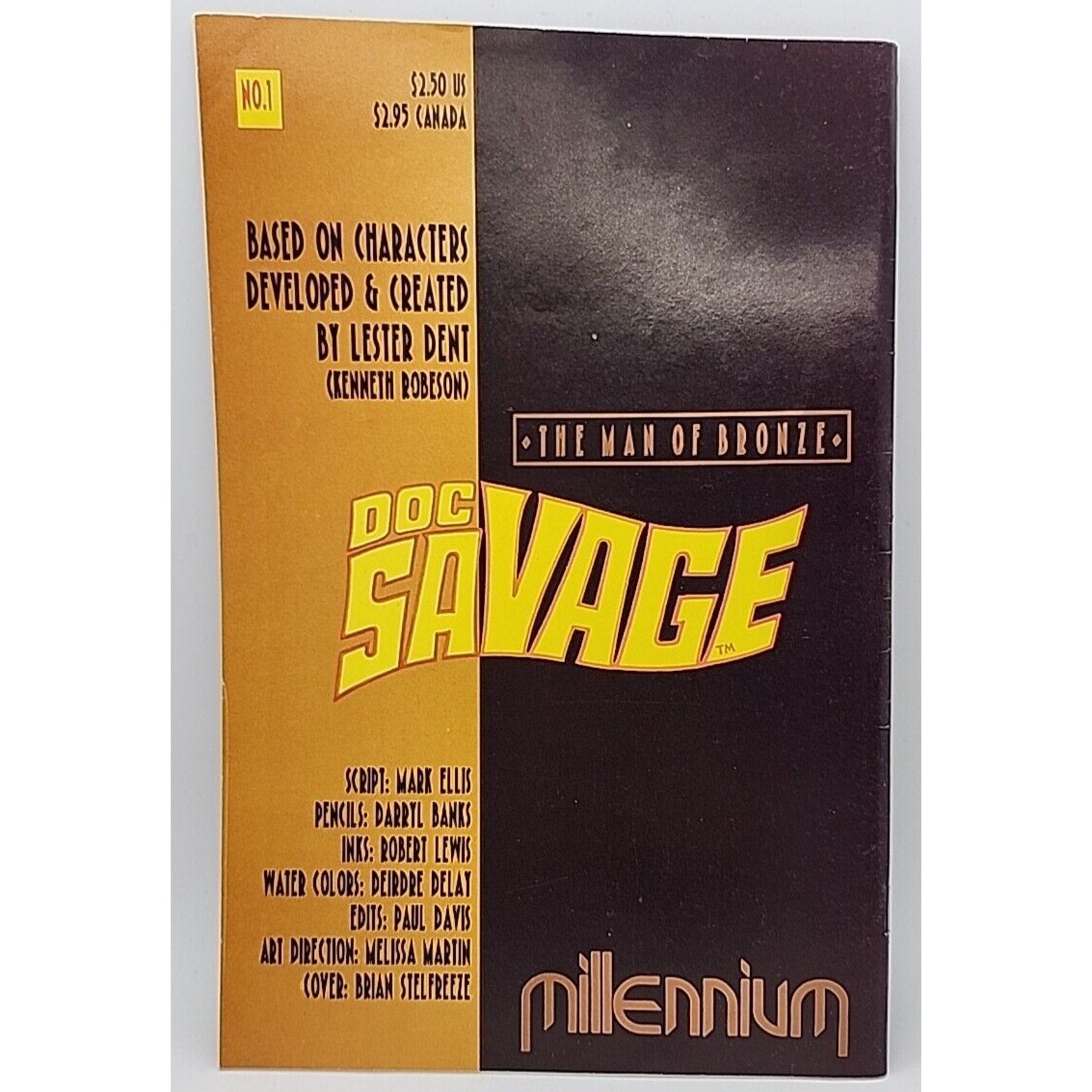 Doc Savage The Man of Bronze #1 Comic 1991 - Millennium Comics