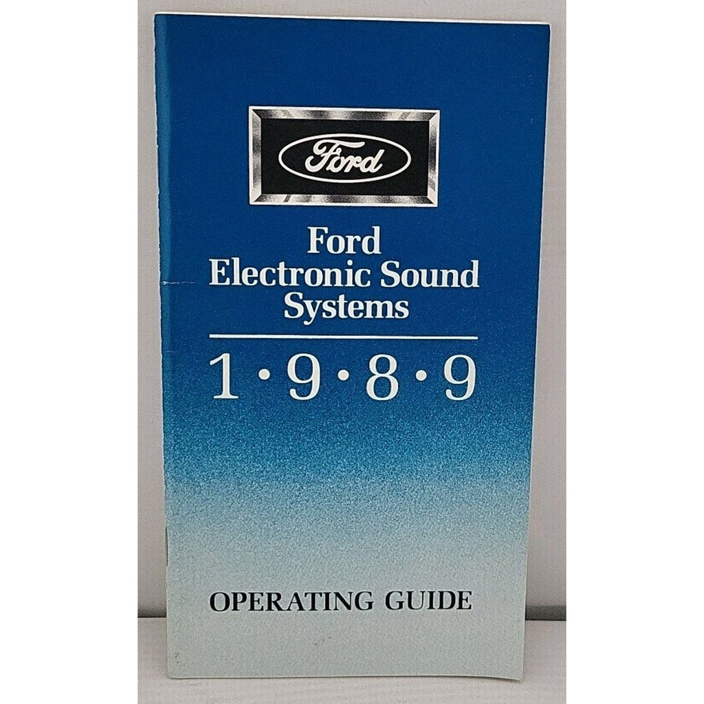 1989 Mercury Cougar Owners Operators Drivers Guide Manual Book Glovebox