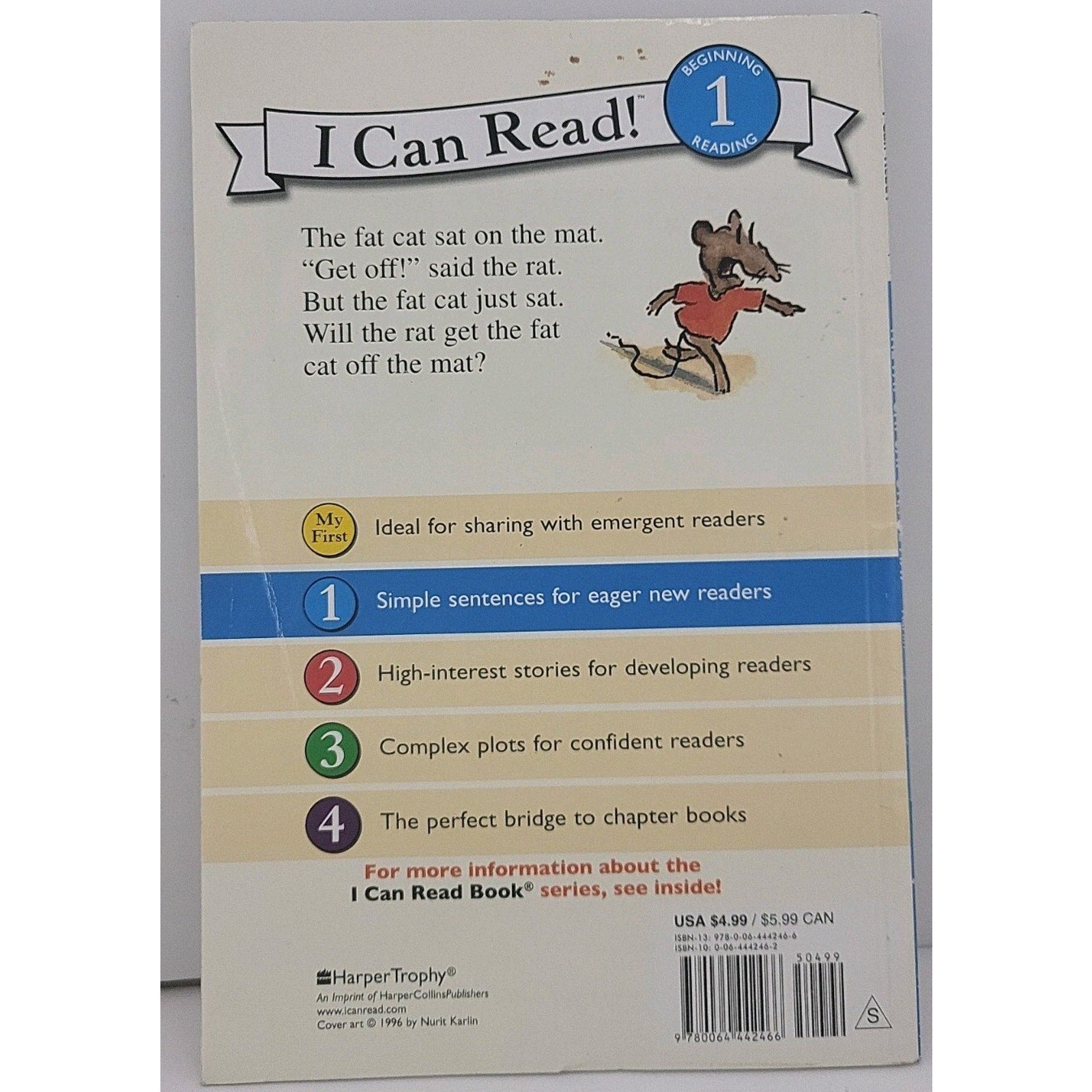 Fat Cat Sat on the Mat by Nurit Karlin (1998, Trade Paperback)