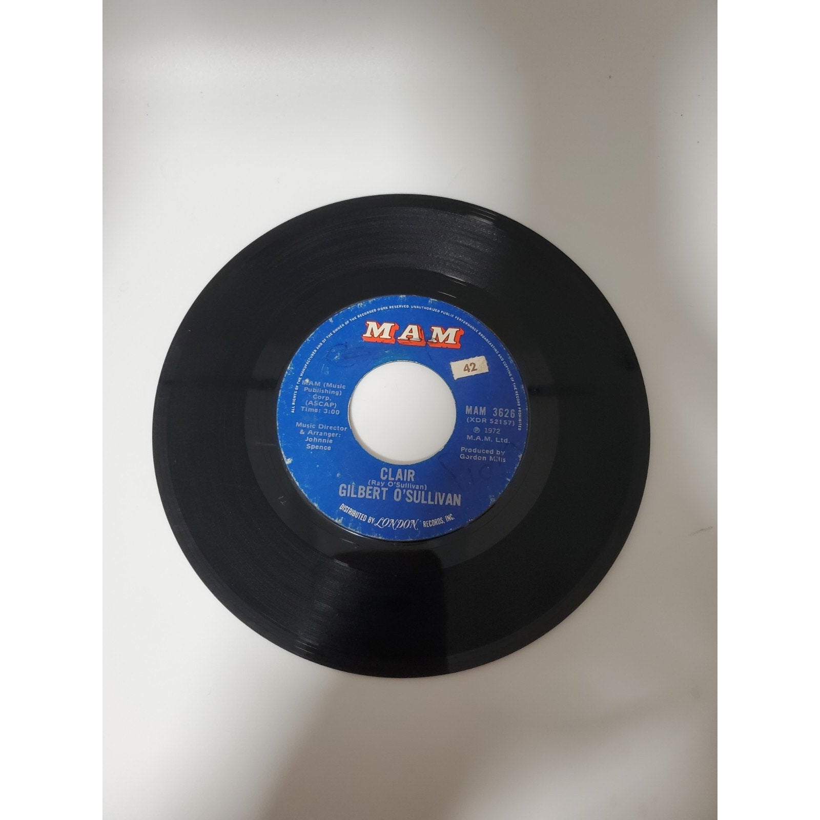 Gilbert O'Sullivan - Ooh- Wakka-Doo-Wakka-Day - 45RPM Record - Singles