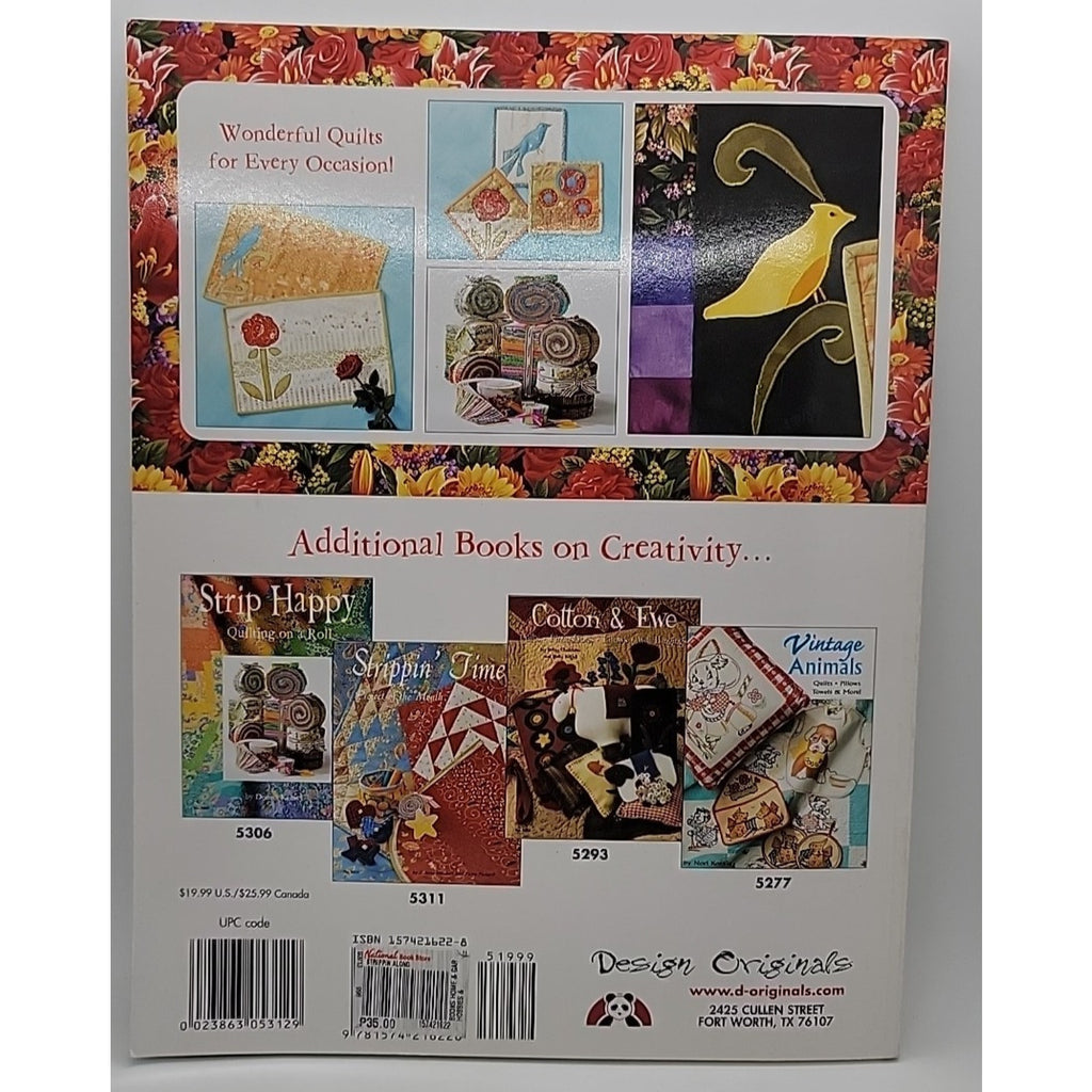 Strippin' Along Applique Quilts on a Roll Pattern Book by Design Originals