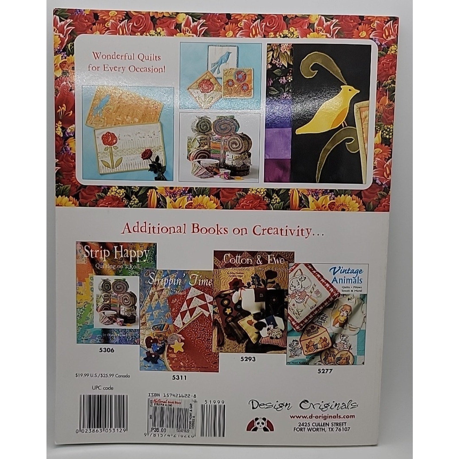 Strippin' Along Applique Quilts on a Roll Pattern Book by Design Originals