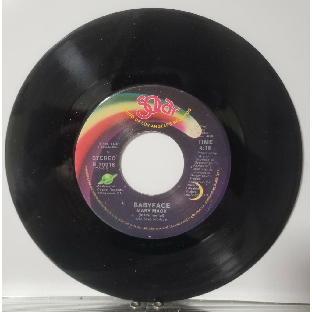 Mary Mack - Babyface / Insturmental Version (Vinyl)