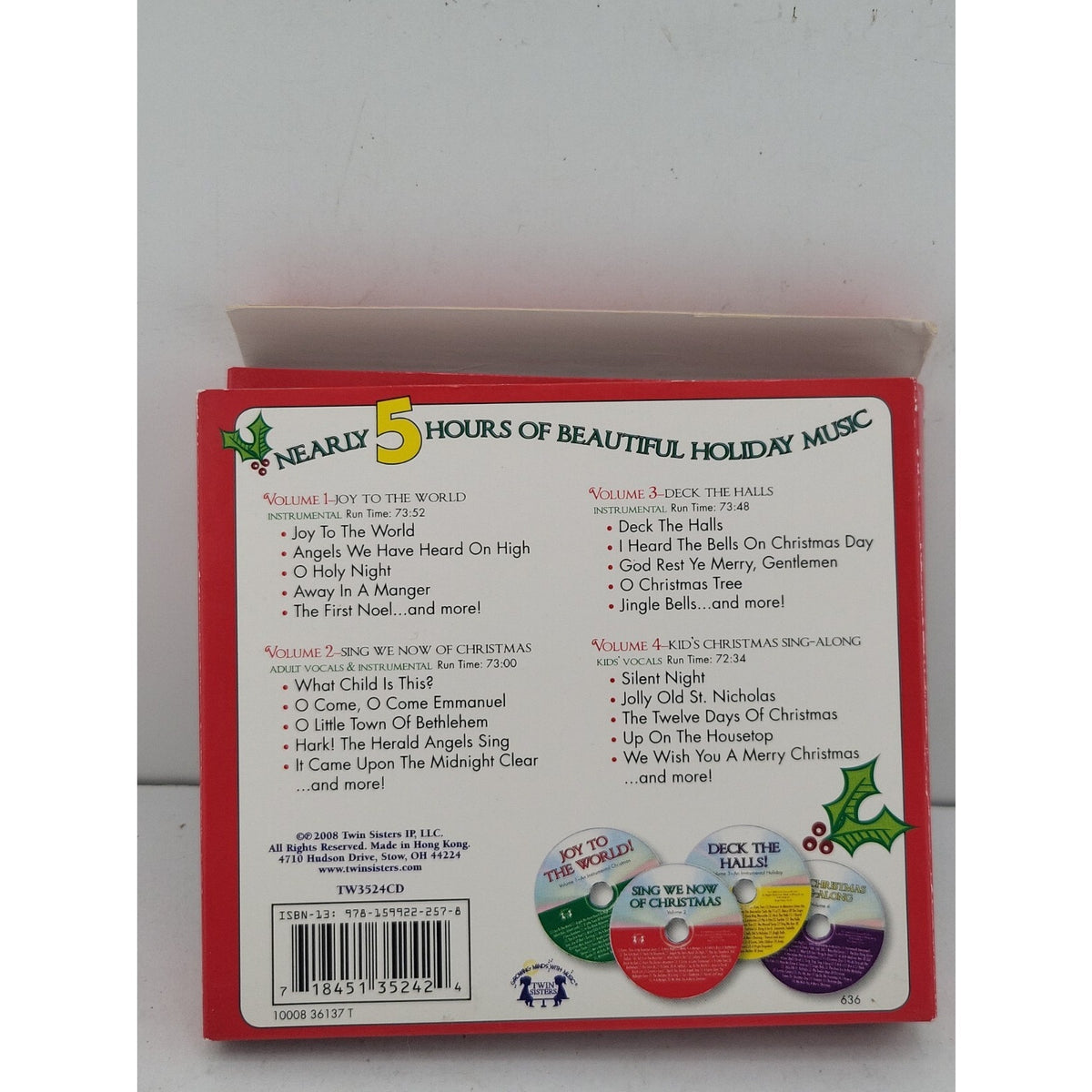 120 Christmas Songs by Various Artists (CD, Aug-2008, 4 Discs, Twin Sisters)