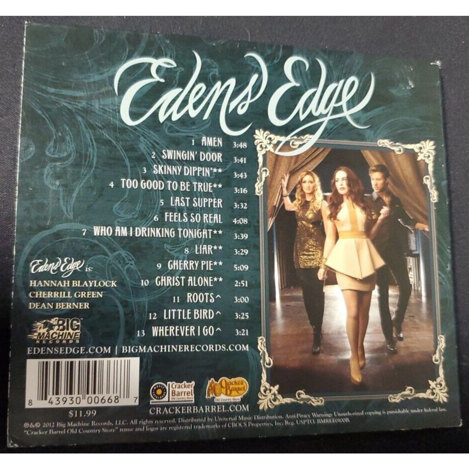 Eden's Edge Deluxe Edition - CD, 2012, Big Machine
