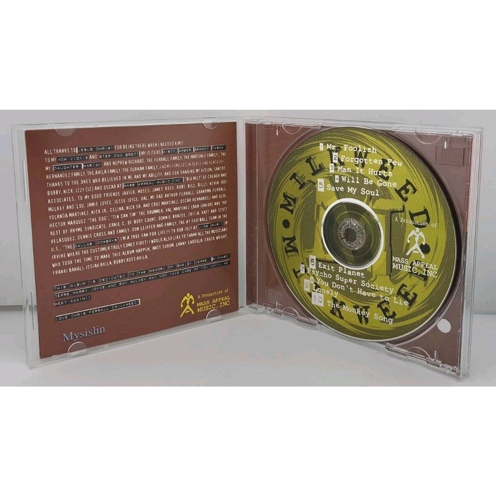 Milkweed by Milkweed (CD, Feb-2000, Mysislin)