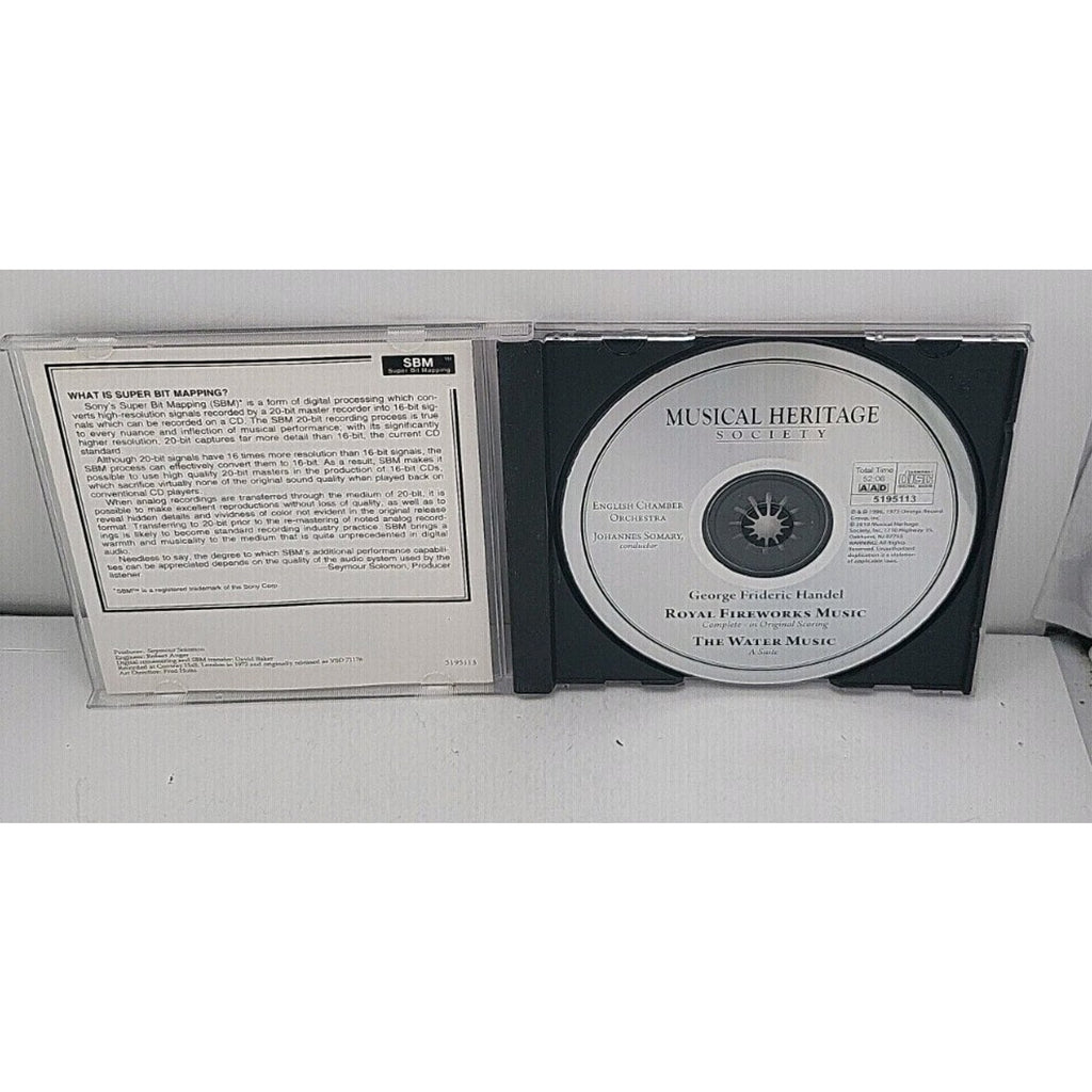 Handel: Royal Fireworks The Water Music - Audio CD