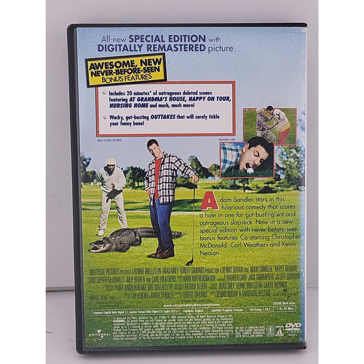 Happy Gilmore (DVD, 2005, Special Editon - Full Frame)