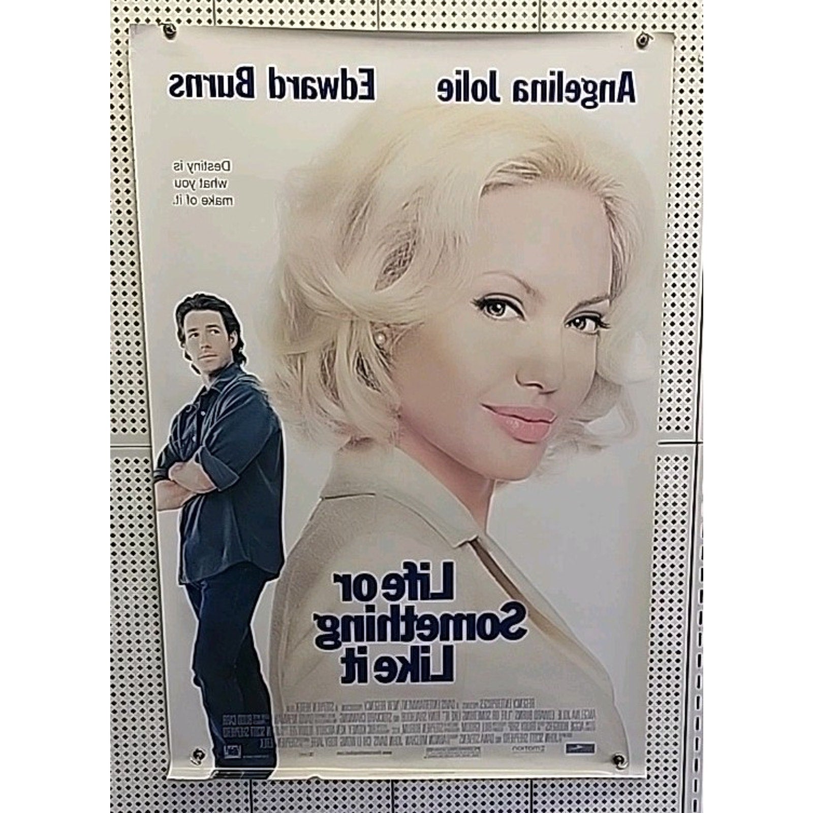 Life Or Something Like It Movie Poster Original DS 27x40 Angelina Jolie Ed Burns