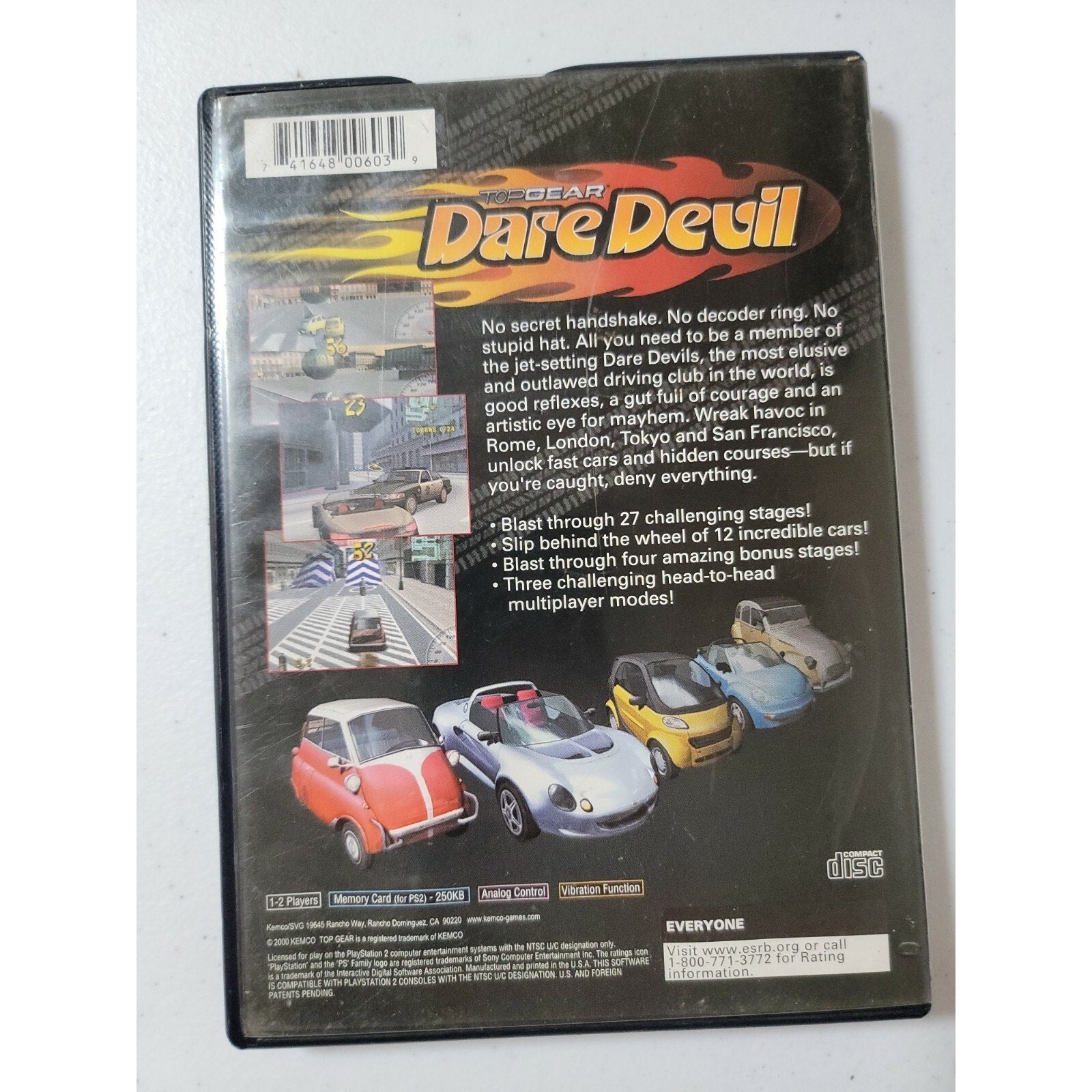 Top Gear Dare Devil (Sony PlayStation 2, 2000)