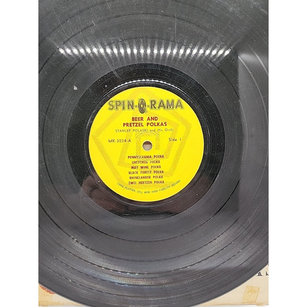 Stanley Polaski Polka Party & His Orchestra Beer & Pretzels Polkas (Record)