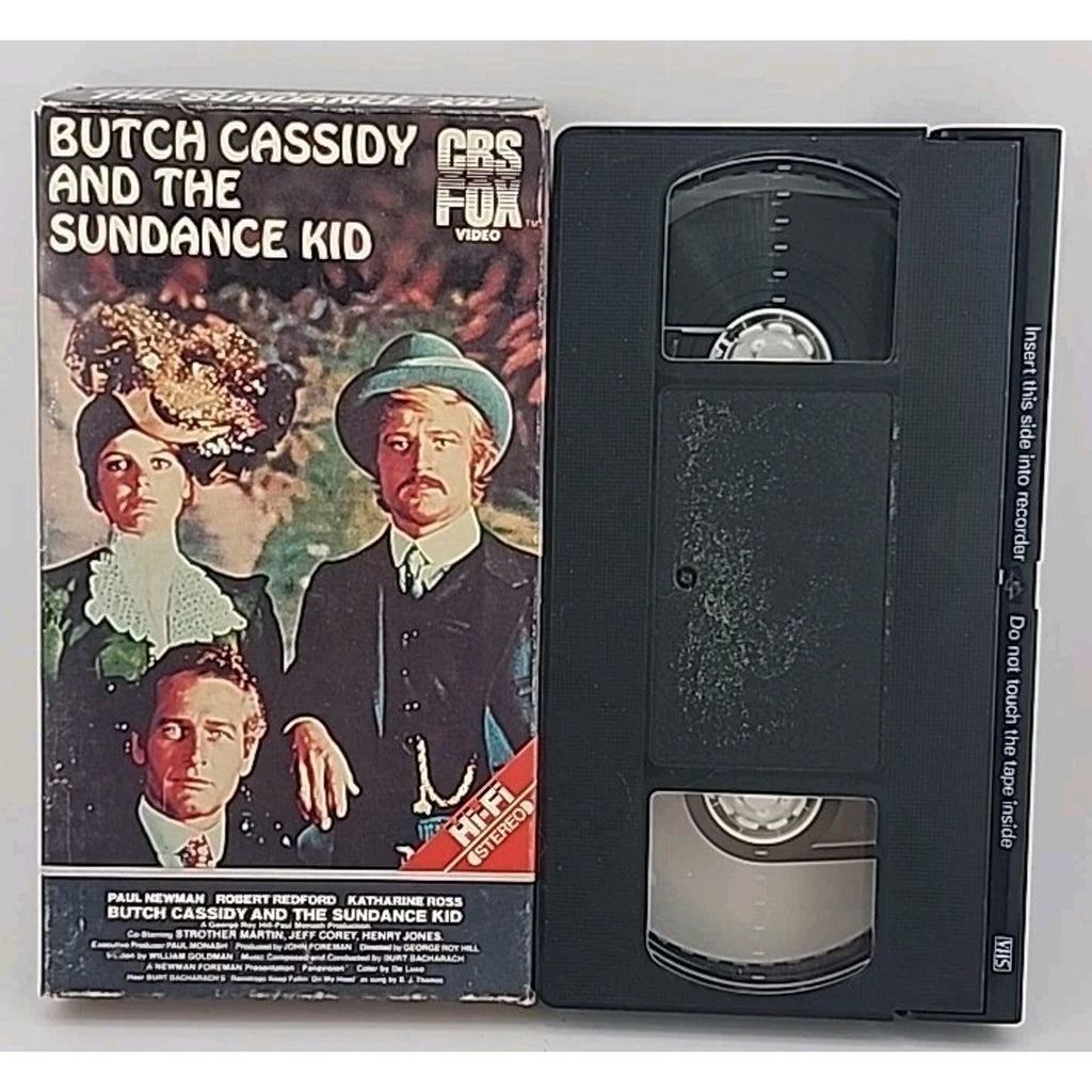 Butch Cassidy and The Sundance Kid VHS 1984 CBS FOX Classic Film