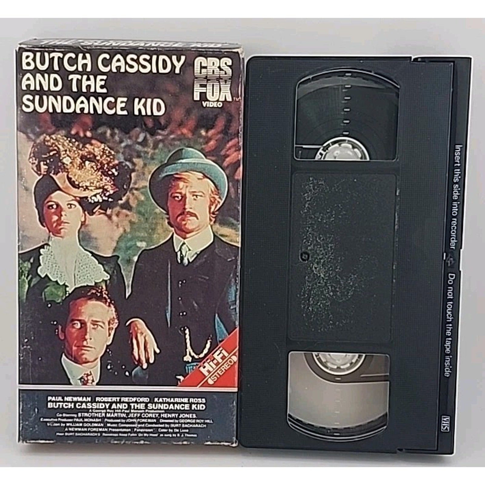 Butch Cassidy and The Sundance Kid VHS 1984 CBS FOX Classic Film