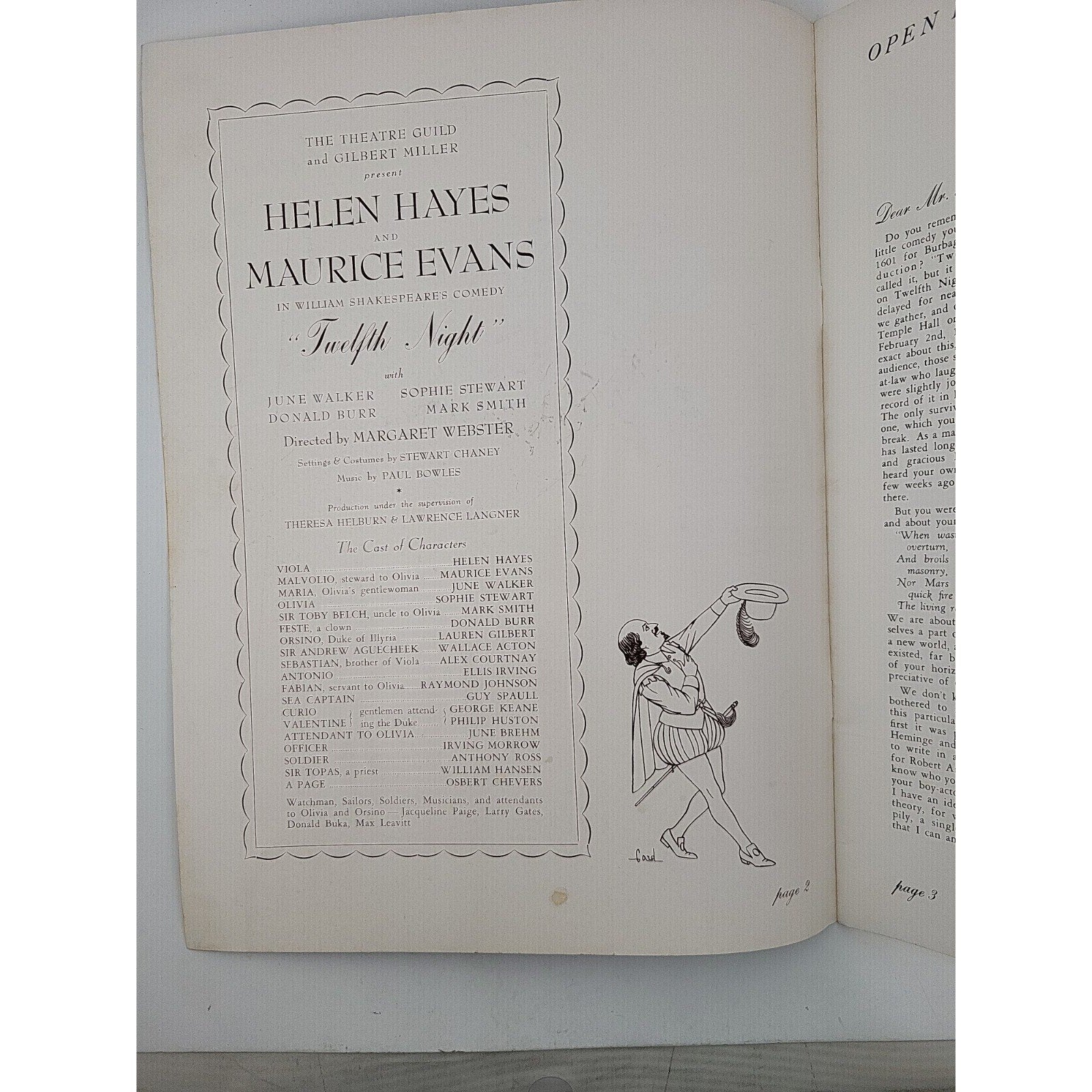 1930s-40s Helen Hayes in Twelfth Night Theater Program