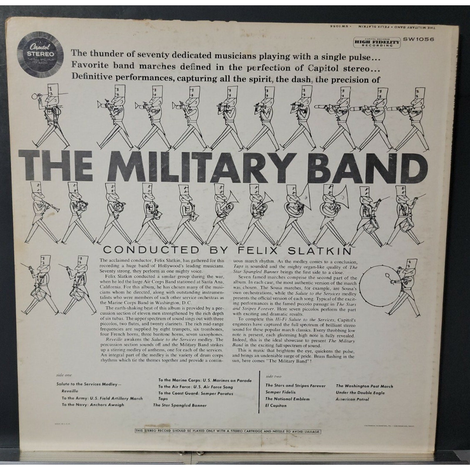 Concert Arts Symphonic Band* Conducted By Felix Slatkin ‎– The Military Band